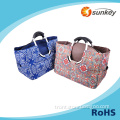 Customized accordion shopping bag with tote